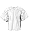 A4 Drop Ship Youth Football All Porthole Practice Jersey, XS, White
