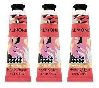 Bath and Body Works 3 Pack Almond Hand Cream. 1 oz
