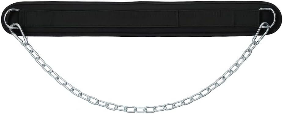 Heavy Duty Hip Thrust Belt for Dumbells, Kettlebells, and Plates - Glute Workout at Home, Gym, and Travel - Dip and Pullup Belt (Chain Included) Comfortable Padding, Double-Stitching