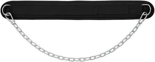 Miniatura 2 de Heavy Duty Hip Thrust Belt for Dumbells, Kettlebells, and Plates - Glute Workout at Home, Gym, and Travel - Dip and Pullup Belt (Chain Included)