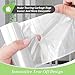 4 Gallon 220 Counts Strong Trash Bags Garbage Bags, Bathroom Trash Can Bin Liners, Small Plastic Bags for home office kitchen, fit 12-15 Liter, 3,3.5,4.5 Gal, Clear