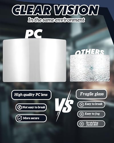 Image of 3Pcs Shawl Cap Sandblasting Mask Set, 1 Sand Blasting Hood Cap 1 Gloves 1 Sandblasting Hood Replacement Lens Glass