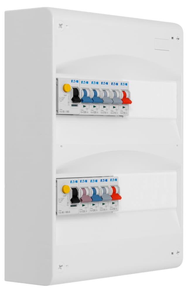 Eaton - Tableau 2 Rangées Pré-Équipé 1 Interdiff 63A + 1 Interdiff 40A
