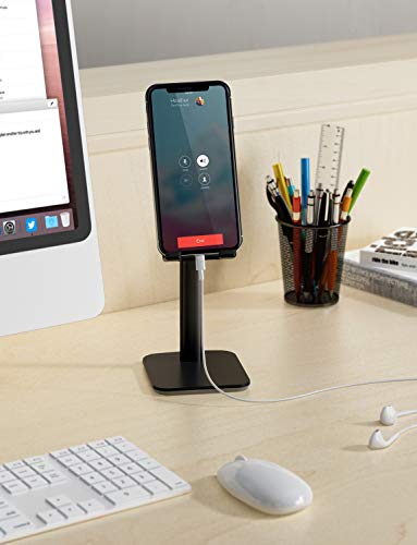 Cell Phone Stand Tablet Holder, Klearlook Adjustable Height and Angle Desk Smartphone Stand Holder (Upgrade Version Phone Stand) Compatible with Phone/Tablet Up to 10.5 Inch