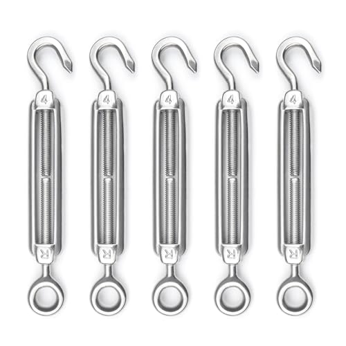 Muzata M4 Hook and Eye Turnbuckles (5 Pack)