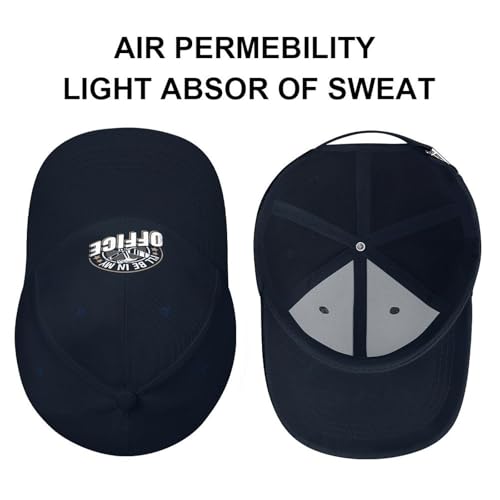 Woodworker I'll Be in My Office Golf Hat Flexible Wide-Brim Cool Hats for Teenage Boys Men's Athletic Cap for Gym Training3