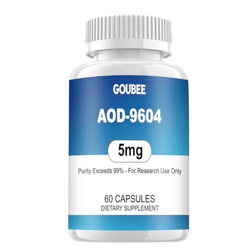 GOUBEE AOD-9604 (5MG) Peptide High-Purity Lyophilized Capsules 99% Purity - 60 ct