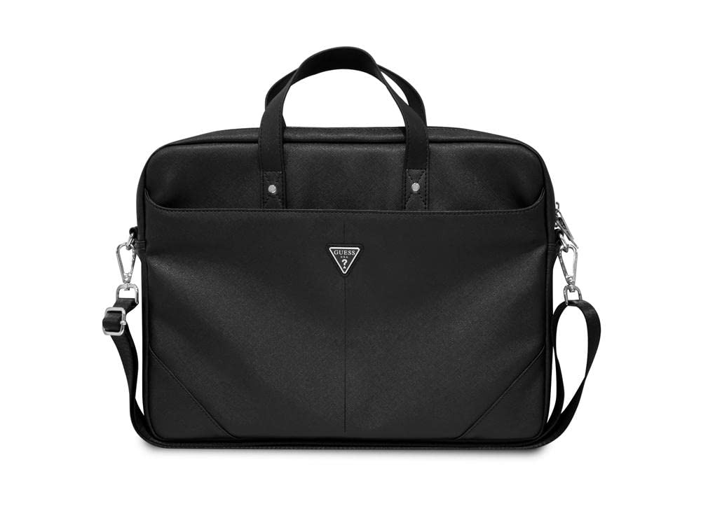 GUESS Logo Triangle Saffiano Hot Stamp, Sac Mixte