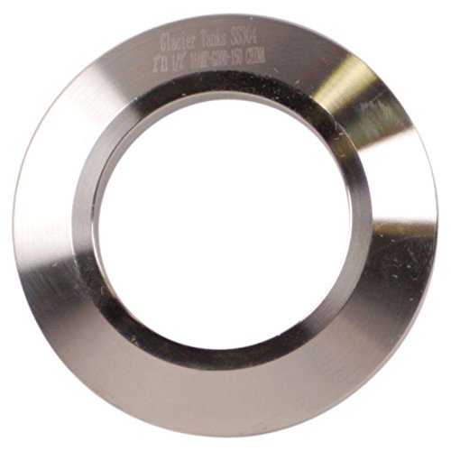 End Cap | Tri Clamp 2 inch w/ 1.5 in. Weld Cutout - Stainless Steel SS304 / 3A - Glacier Tanks - (3 Pack)