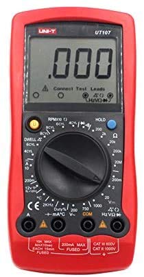 UT107 Digital Multimeter Automotive Multi-Purpose AC/DC Voltage Temp Multimeters Voltmeter Resistance Frequency Tester