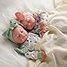 BABESIDE Lifelike Reborn Baby Dolls Twins, 20 inch Realistic Newborn Boy Girl Soft Vinyl and Cloth Body Real Life Baby Dolls Sleeping with Accessories for 3+ Year Old Kids Gifts