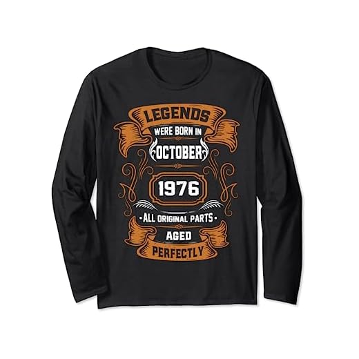 Las leyendas nacieron en octubre de 1976 regalo de cumpleaños Manga Larga