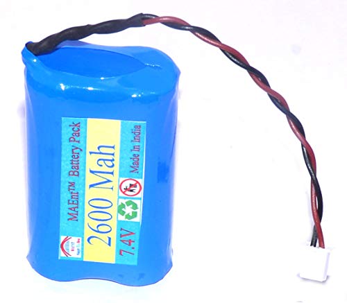 MAEnt™ 7.4V Li-ion 18650 Lithium ion Rechargeable Battery Pack 2S 8.4V Battery Pack for GPS i Pod P sp/DVD/mp4 Tablet PC Drones Project Work Industrial Equipment (3000 mah)