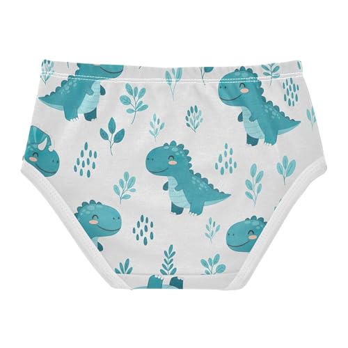 Cute Cartoon Blue Dinosaur Toddler Girls Underwear 2t Cotton Panties for Girl Durable Briefs Undies Kids2