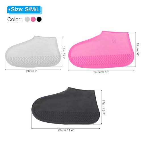 Cubrebotes de Silicona Impermeable PATIKIL, 3 Pares miniatura 2