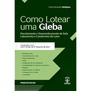 Capa do livro Como Lotear uma Gleba.Parcelamento e Desmembramento de Solo