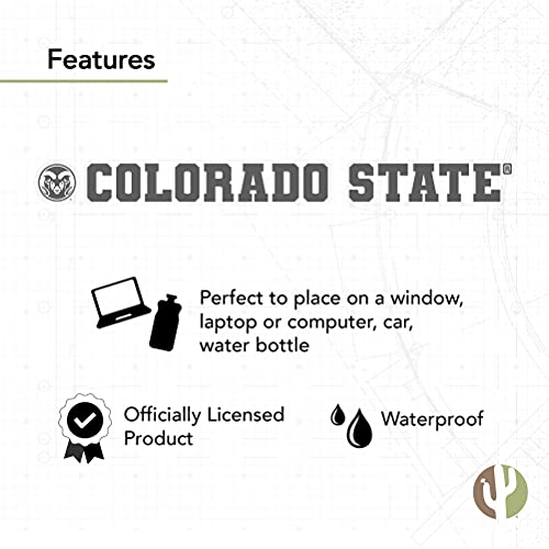 Pegatina de vinilo de 15 pulgadas de Colorado State University 5