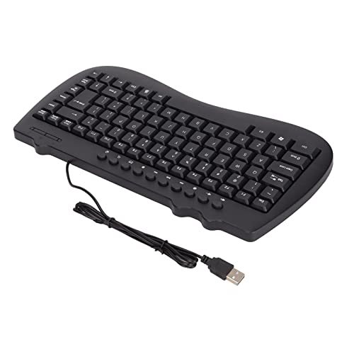 Clavier filaire USB à 87 touches pour la maison et le bureau, disposition anglaise compacte