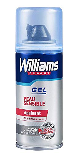 Gel à raser Williams Peau Sensible mousse rasage douce anti-irritation