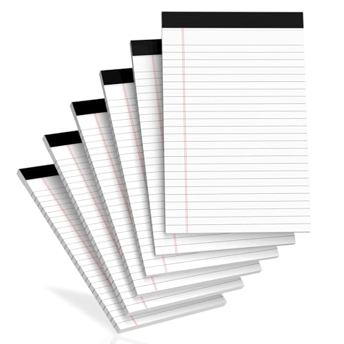 Bloc de notas legales de 5 x 8 pulgadas para organizar reuniones de oficina y apuntes