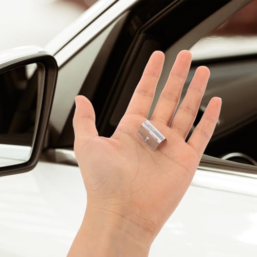 Clips para deflector de viento de coche, piezas de metal plateado para parabrisas, 10 uds 4