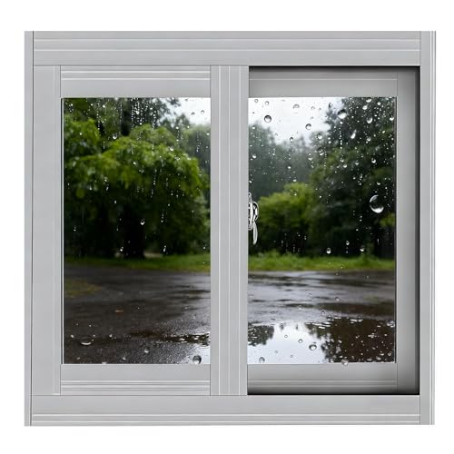 Ventanas correderas de vinilo para sótano y hogar en blanco 27x16 2