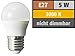 Produktbild LED Tropfenlampe McShine. E27. 5W. 380 lm. 3000K. warmweiß