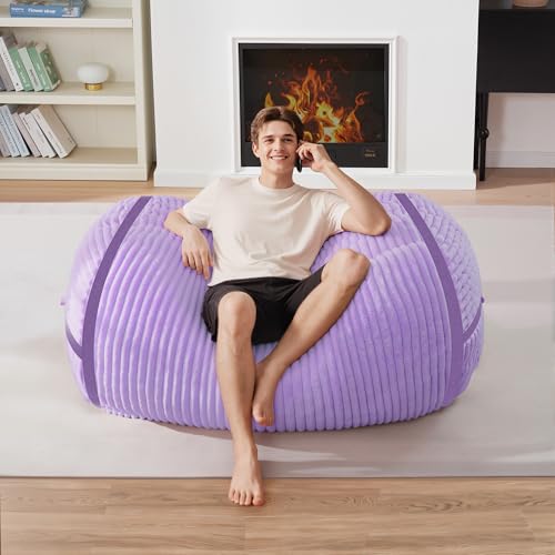 Image of 4FT Bean Bag Chair 4'Big Bean Bag Chairs with Adults, Large Beanbag Chair