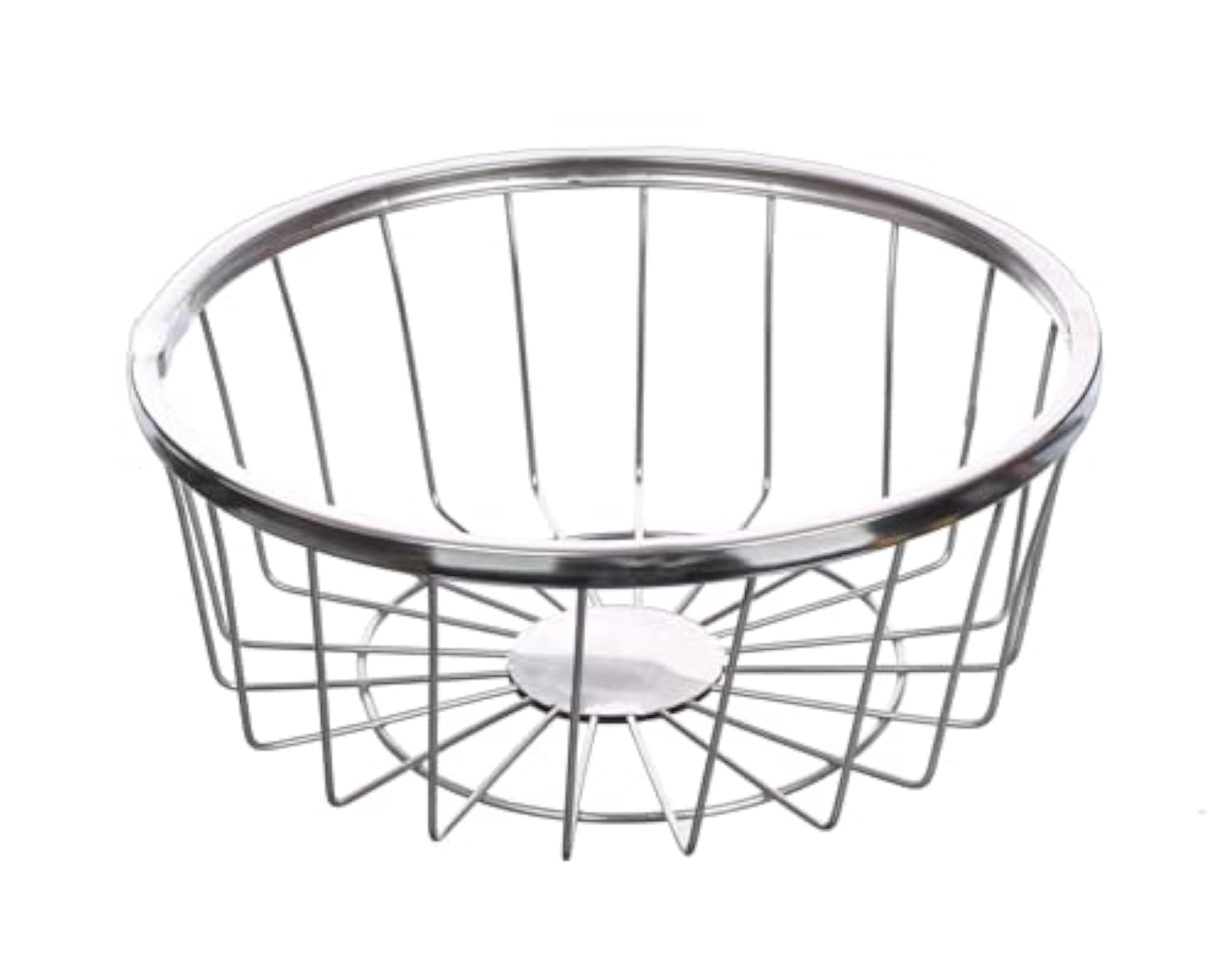 3 Layer Stainless Steel Oval Vegetable Stand Trolley Rack