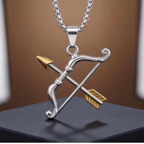 Image of THE MEN THING - Sanatan Divine Symbols Oxidised Pendant Necklace with 24inch Round Box Chain for Men & Boys