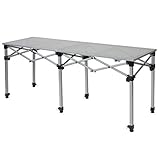 Dimensionen (HxLxB): 111x52x180cm | Material: Rahmen: Pulverbeschichteter Stahl - Gestell: Stahl | Farbe: Metallisch
