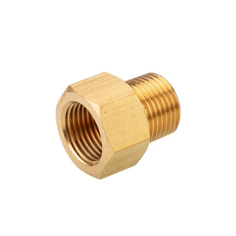 Reductor Roscado Latón BSP M10x1mm A 1/4" - Adaptador Macho/Hembra, Conexión Tuberías