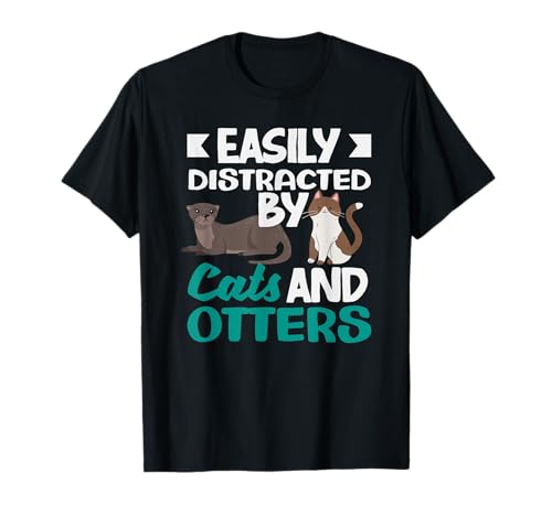 Nutria De Mar Gatos De Dibujos Animados Camiseta