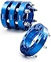 Orion Motor Tech 6x5.5 Wheel Spacers 1.25in Blue Wheel Spacer Kit Compatible with FJ Cruiser Tacoma 4Runner Tundra, 6x139.7mm Hub Centric Wheel Spacers 106mm Bore with 12x1.5 Studs, Set of 4