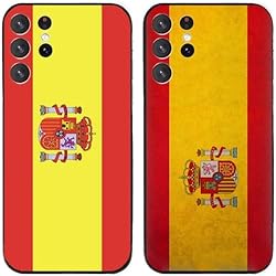 Candado Austral 2 fundas para Samsung Galaxy S22 Ultra (España) con diseño de bandera nacional de Estados Unidos, Reino Unido, Inglaterra, Francia, España, Alemania, Canda, Australia, México, Italia, bandera