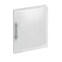 VELOFLEX 1145290 - Ringbuch Crystal, Ringordner, Ordner, DIN A4, 255 x 315 x 28 mm, 2-Ring-Mechanik, transparent