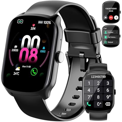 Qecnato Smart Watch with Heart Rate Monitor Cover