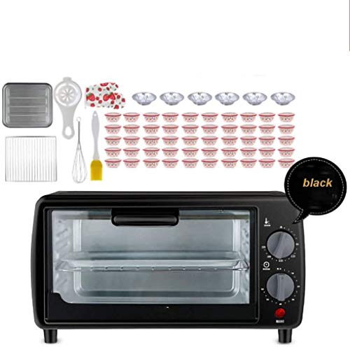 Mini Ofen 9L Schnellwärme-Toaster-Ofen 230 Grad mit Timer-Rack und Backblech, Mini-Backofen, Reiskocher und Grill, klein genug für Tischbelegung