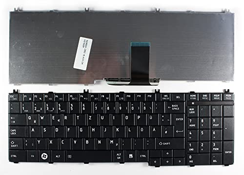 Clavier de remplacement pour PC Toshiba Satellite C660-2D6 allemand noir Power4Laptops