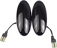 Vista 9 de Hacreyatu Para Nissan Qashqai J10 X-trail T31 Cube Juke Leaf Micra Micra K13 Note E11 Dynamic Auto LED Side Marker Luz de señal de giro transparente