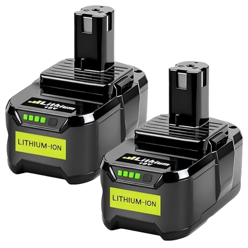2X 18V 5.5Ah/5500mAh Batteries au Lithium pour Ryobi P108 RB18L40 P108 RB18L25 RB18L15 RB18L13 P107 P122 P104 P105 P102 P102 2003