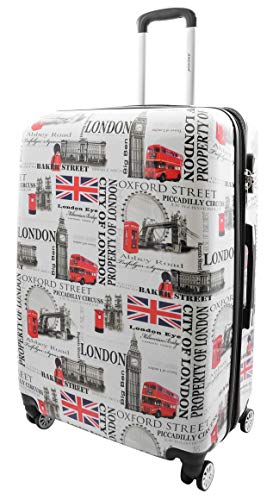 Valise rigide Londres sécurisée à 4 roues pour voyager l'esprit tranquille