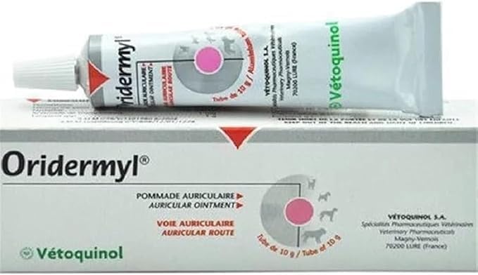 Vetoquinol Oridermyl Pet Dog Cat Ear Mite Ear Smell Ear Itch Ear Wash Lotion (30 Gram)