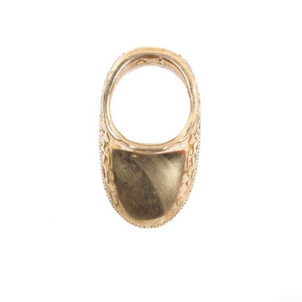 Zoegneer Anello tradizionale per pollice, protezione in ottone per una migliore stabilità di tiro (20 mm)