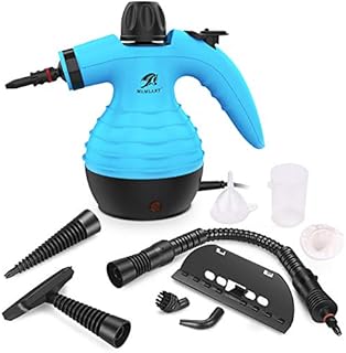 MLMLANT Handheld Pressurized Steam Cleaner,Multipurpose Steamer with Safety Lock,9 Accessory Kit for Carpet,Couch,Upholstery,Mattress,Car