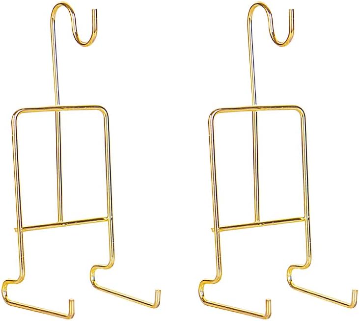GSHLLO 2 Pcs Cup Saucer Holders Tea Cup Display Stand Metal Cup Plate Stand Rack Afternoon Tea Cup Rack Coffee Mug Organizer for Plate Teapot Tableware Display