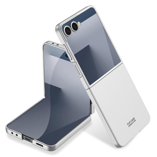 Image of Kapa Ultra Thin Back Case for Samsung Galaxy Flip7 / Z Flip 7 | Full Body Protection Hard Back Cover (Silver)
