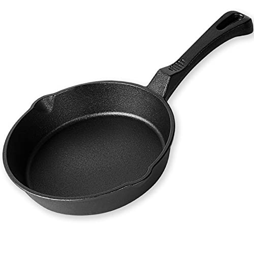 cat iron frying pan - Jogreful 8 Inch Cast Iron Skillet Pan, Pre-Seasoned Small Frying Pan, Non-Stick Like Surface, Cookware Oven/Broiler/Grill Safe, Restaurant Chef Quality, Kitchen Deep Fryer