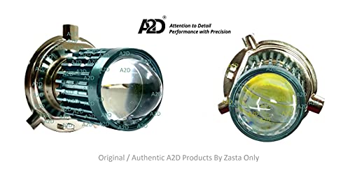 Image of A2D 8398 12V / Led Full Cobe H4 / HS1 Bike LED Headlight Bulb Replacement Yellow-White for TVS Phoenix
