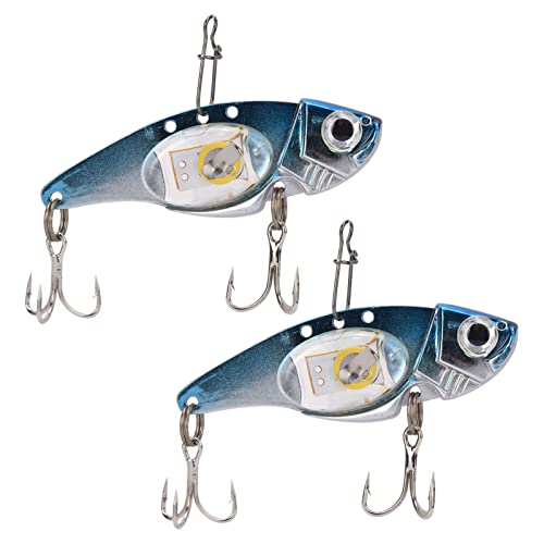 Pack of 2 LED Fishing Lures, Underwater Night Light lamp, Fish, Attractor, Fish Bait, Fishing Tackle